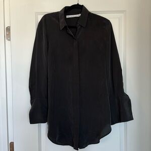 & Other Stories Oversized Silk Button Down